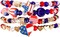 4-Pack American Flag Bracelets – Red, White & Blue Patriotic Beaded Elastic Jewelry for Men & Women, 4th of July Accessories & Gift